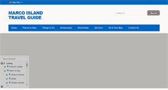 Desktop Screenshot of marcoislandtravelguide.com